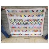Quilt Top, Checker Pattern, Vintage or Antique