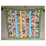 Quilt Top, Checker Pattern, Vintage or Antique