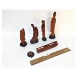 Lot of 5 Oriental Figures, Vintage