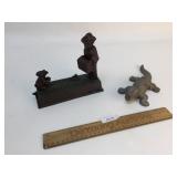 Cast Iron Mechanical Bank and Alligator