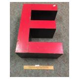 Commercial Sign Letter, Vintage - E
