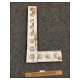 Commercial Sign Letter with Reflectors, Vintage