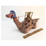 Marx Fred Flintstone Dinosaur Toy, Vintage