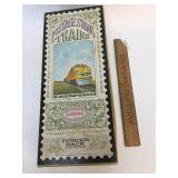 Model Train Engine, Aurora Postage Stamp