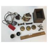 Lot of Telephone Parts, Antique
