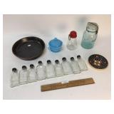 Lot of 14 Glass or Porcelain Items, Vintage