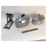 Lot of 3 Aluminum Kitchen Items, Vintage