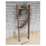 Wood Ladder with Berry Vines