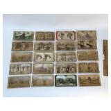 Lot of 20 Stereo Cards, Stereoscopic, Antique
