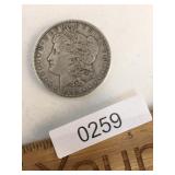 US Coin, 1890 Morgan Silver Dollar