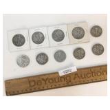US Coins, Lot of 10 Walking Liberty Half Silver Do