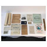 Lot of 15 Pieces of Ephemera, Vintage or Antique