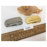 Lot of 2 US Navy Belt Buckles
