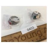 Lot of 2 US Army Rings