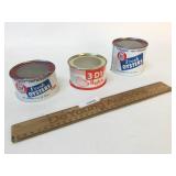 Lot of 3 Oyster Tin Cans