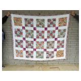 Quilt, Checker Pattern, Vintage