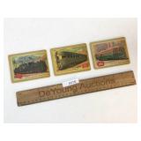 Lot of 3 Topps Rails & Sails Trading Cards, Train