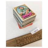 Lot of 126 Football Trading Cards, Vintage