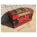 Domed Steamer Trunk, Antique