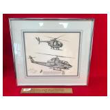 Print, Vietnam Era Helicopters by Robert L. Conely