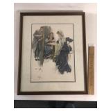 Print, Harrison Fisher, Fortune Card Reader