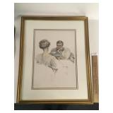 Print, Harrison Fisher, Tea with a Gentleman