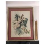 Print, Harrison Fisher, Girl with Love Letter