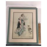 Print, Harrison Fisher, Girl with Dog