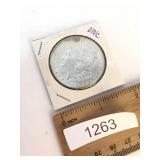 US Coin, 1886 Uncirculated Morgan Silver Dollar