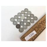 Us Coins, Lot of 20 Silver Mercury Dimes