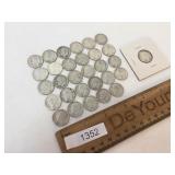 Us Coins, Lot of 30 Silver Roosevelt Dimes