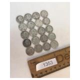 Us Coins, Lot of 20 Silver Roosevelt Dimes