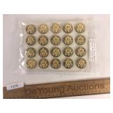 Lot of 20 US Army Brass Collar Insignia