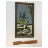 Original Oil on Canvas Art Painting, Notre Dame