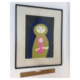 Print, Mother and Baby by Kiyoshi Nagai