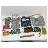 Lot of 12 Purses or Handbags, Vera Bradley