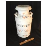 Milk Can, Paint Decorated, Vintage or Antique