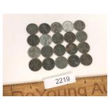 US Coins, Steel Wheat Cents or Pennies