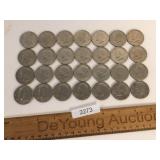 US Coins, Lot of 28 Kennedy Half Dollars