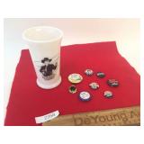 Lot of Collectibles, Hopalong and Political Button