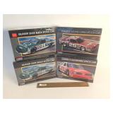 Lot of 4 Plastic Model Kits, Cars
