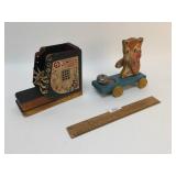 Lot of 2 Wood Toys, Vintage