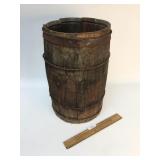 Nail Keg or Wood Bucket, Antique