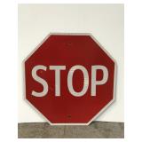 Authentic metal stop sign