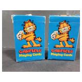2 decks of Garfield playing cards