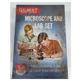 Vintage Gilbert microscope and lab set