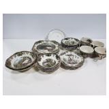 32 pc Johnson Bros Friendly Village china set