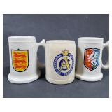 German stoneware stein mugs