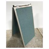 Aluminum sandwich board push pin sign display