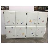 Large storage cabinet section